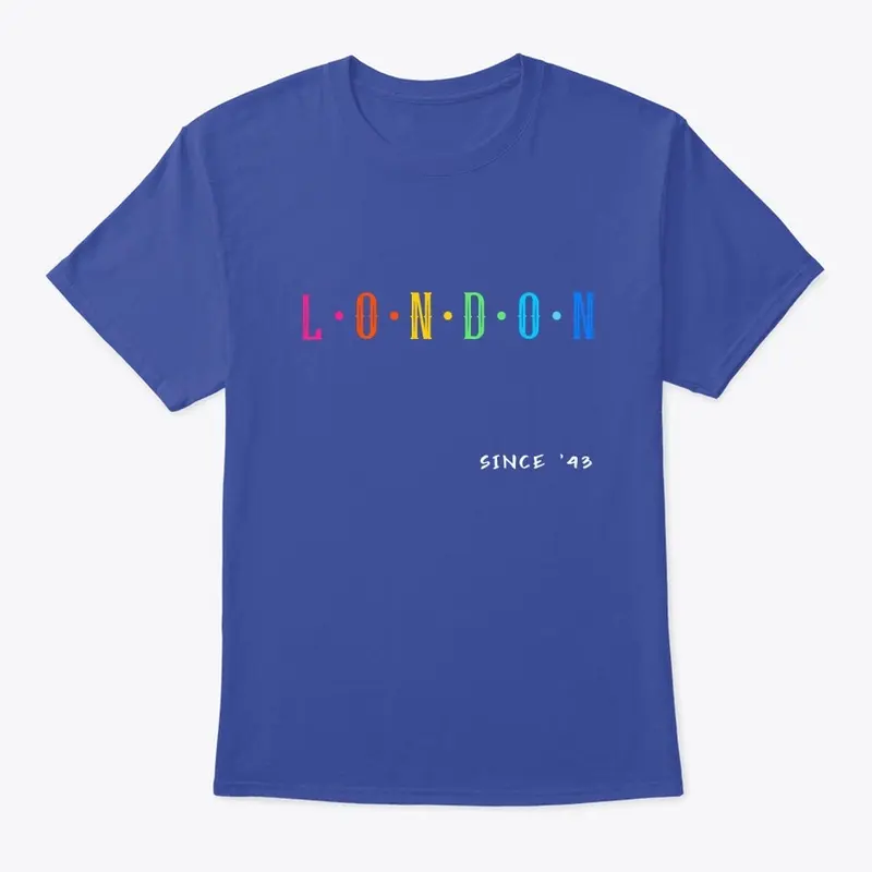 London Multicolor Letters Apparel Collec