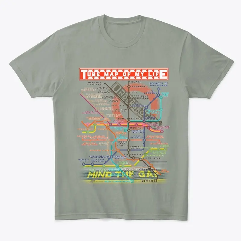 London Tube Map of My Life T-Shirt 