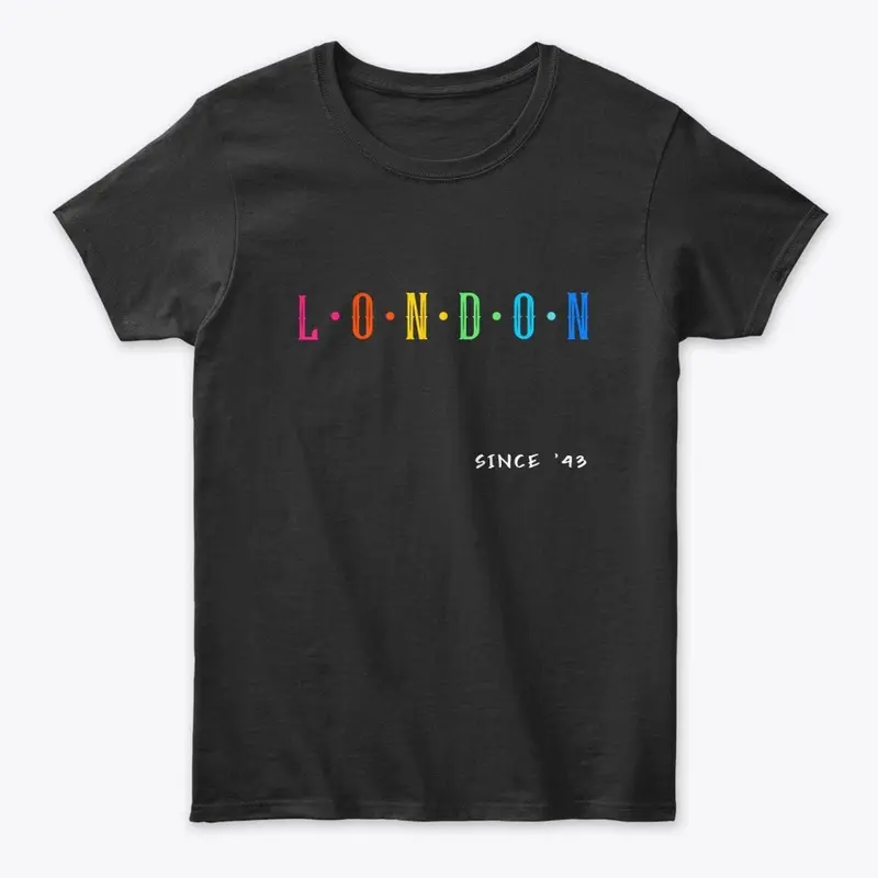 London Multicolor Letters Apparel Collec