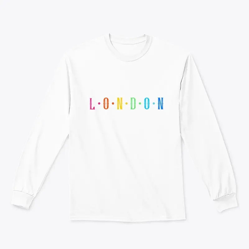 London Multicolor Letters Apparel Collec