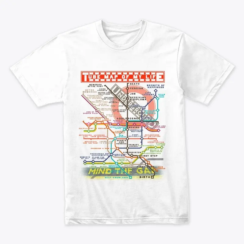 London Tube Map of My Life T-Shirt 